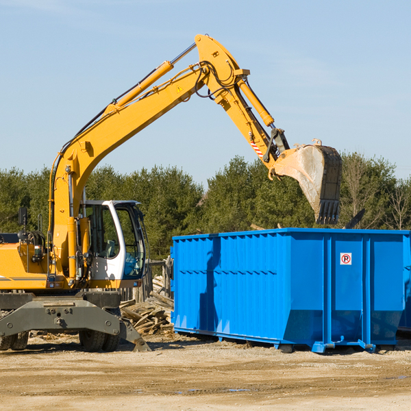 what size residential dumpster rentals are available in Bethel Island California